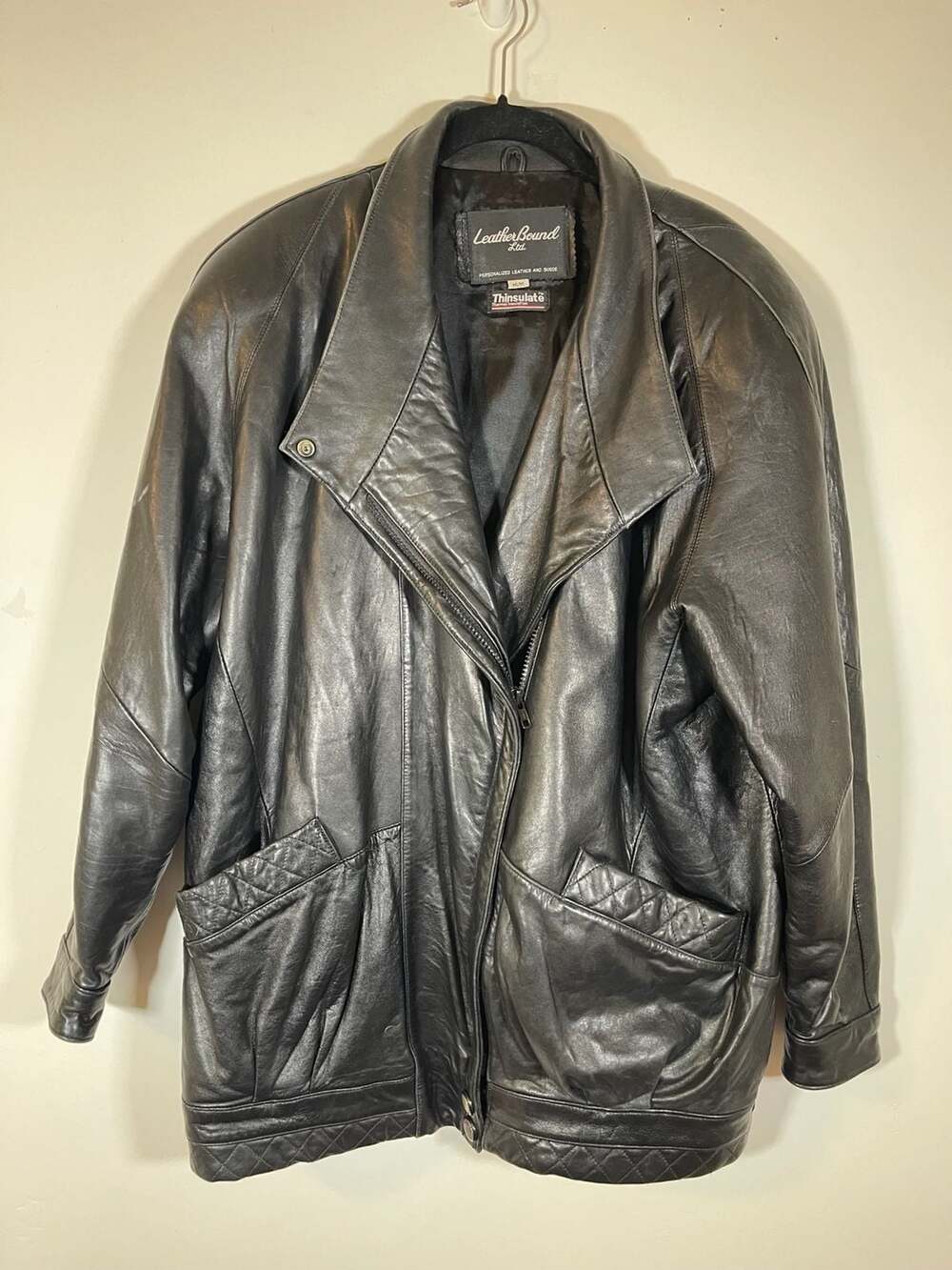 Vintage LeatherBound Ltd. Black Leather Jacket Size M